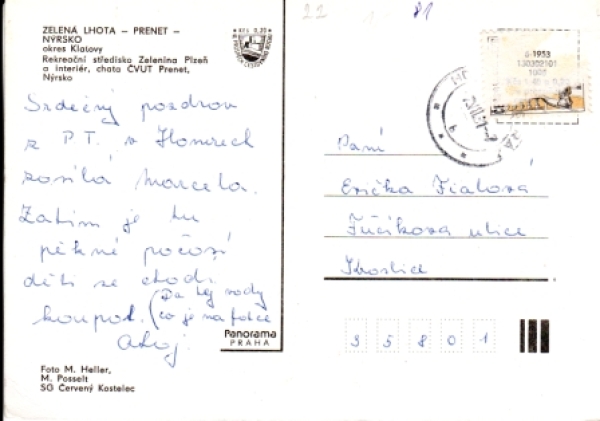 Zelená Lhota + Nýrsko + Prenet 1981 95 003 ●